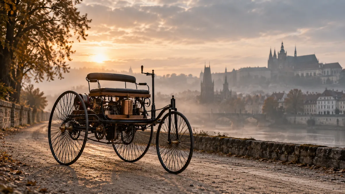 KI generiertes Bild Benz Patent Motorwagen